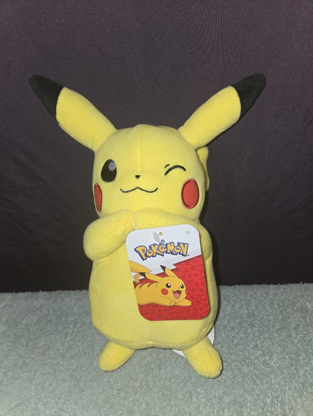 Winking Pikachu Plush Toy 8in